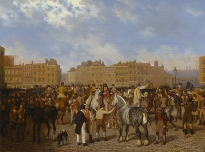 Old Smithfield Market af Jacques-Laurent Agasse