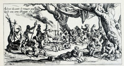 Fra graveringen af J. Callot af Jacques (after) Callot