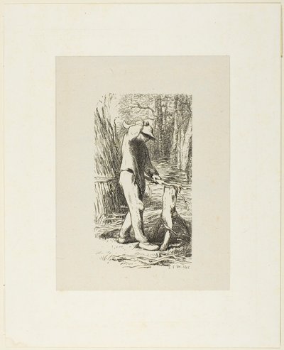 Mennesker, der laver fagots af Jacques Adrien Lavieille