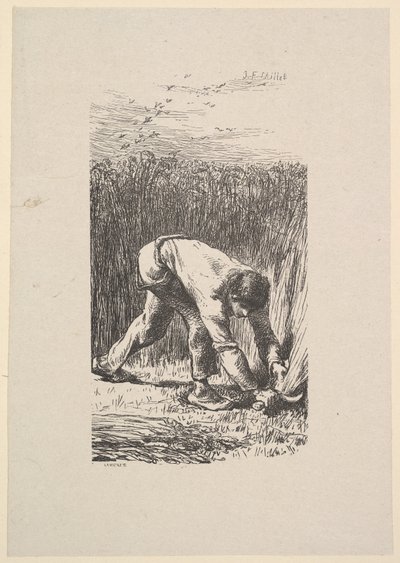 The Reaper, 1853. af Jacques Adrien Lavieille