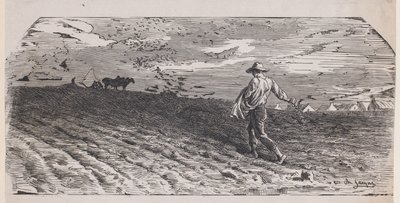 Såmanden, ca. 1852. af Jacques Adrien Lavieille