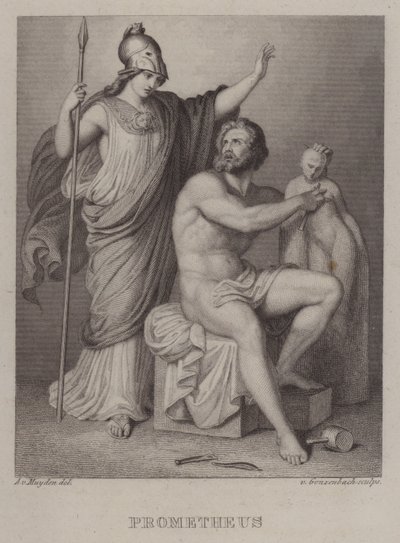 Prometheus (gravering) af Jacques Alfred van Muyden