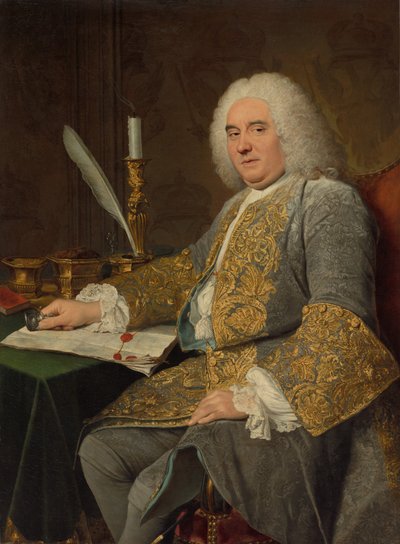 Portræt af Jean-Gabriel du Theil ved underskrivelsen af Wien-traktaten af Jacques André Joseph Aved