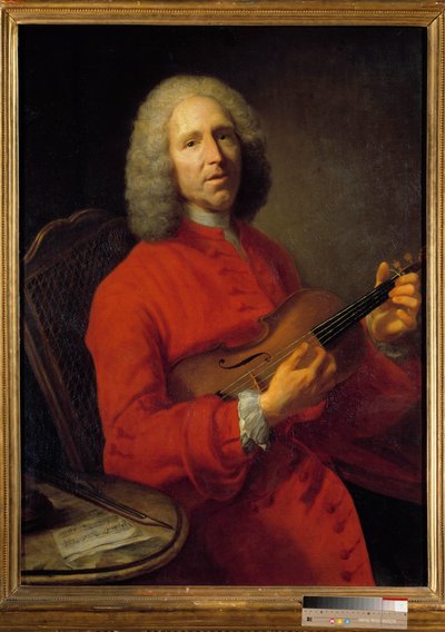 Portræt af Jean-Philippe (Jean philippe) Rameau (1683-1764), fransk komponist. Portræt af Jacques Andre Joseph Ave, dit le Camelot eller Avet le Batave (1702-1766). Museum of Fine Arts i Dijon. af Jacques Andre Joseph Camelot Aved