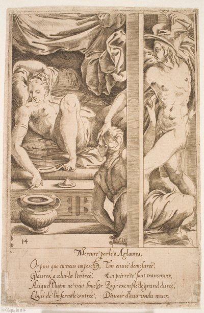 Merkur besøger Herse af Jacques Androuet Ducerceau d.Æ.