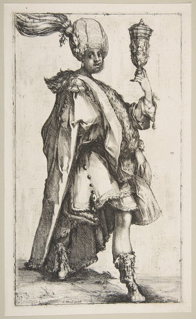Balthasar, fra Three Magi-serien, 1595-1616. af Jacques Bellange