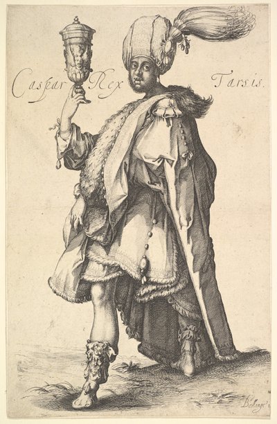 Caspar, efter en serie af de tre magi af Jacques Bellange. af Jacques Bellange