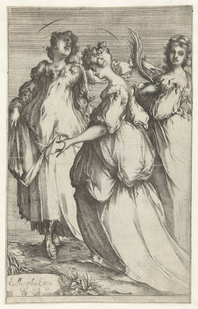 Tre hellige kvinder af Jacques Bellange