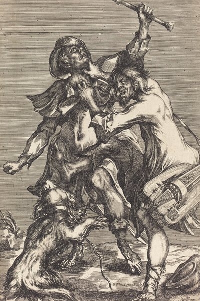 Bekæmpende tiggere. af Jacques Bellange