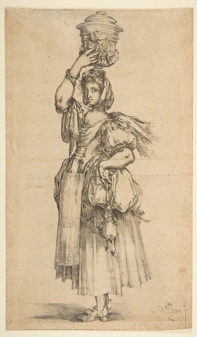 Gardener, fra Hortulanae-serien. af Jacques Bellange