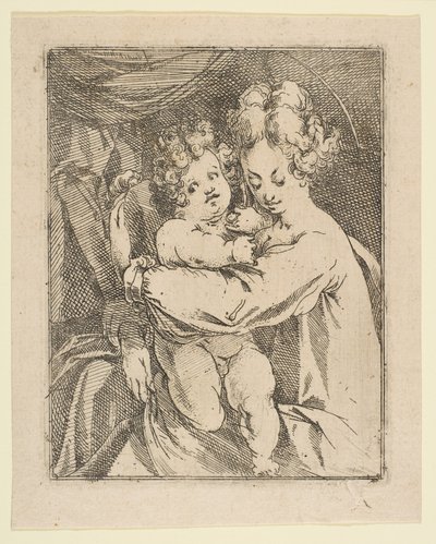 Madonna og barn, 1612-16. af Jacques Bellange