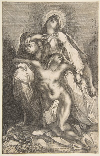 Pietà, 1612-16. af Jacques Bellange