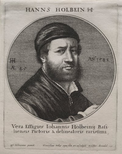 Portræt af Hans Holbein af Jacques Bellange
