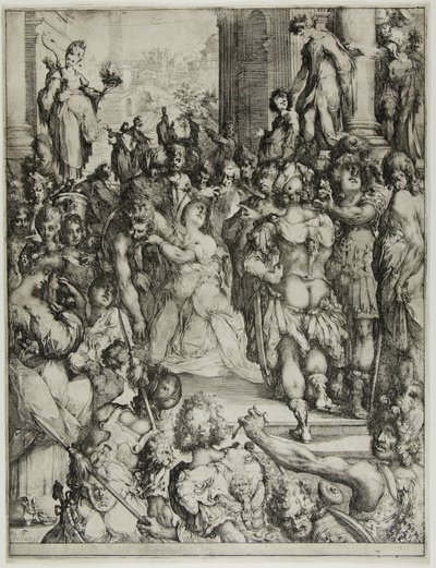 Saint Lucys martyrium af Jacques Bellange