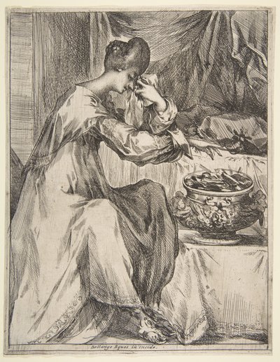 Portias selvmord, 1612-16. af Jacques Bellange