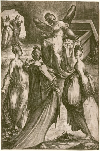 De tre Marys ved graven. af Jacques Bellange