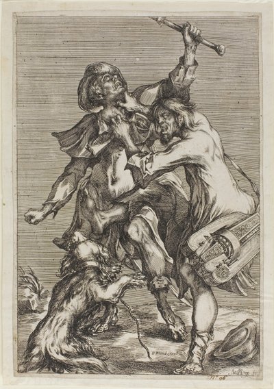 To tiggere i kamp af Jacques Bellange