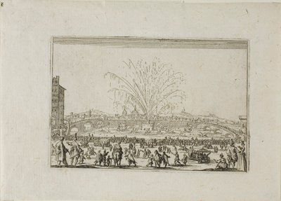En festival på Arno, fra The Caprices af Jacques Callot