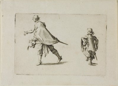 En gentleman og hans page, fra The Caprices af Jacques Callot