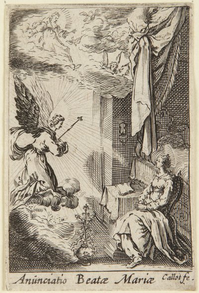 Bebudelsen, fra serien »La Vie de la Sainte Vierge« (Jomfru Marias liv) af Jacques Callot