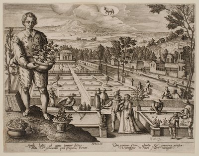 April, fra serien »Månederne« af Jacques Callot