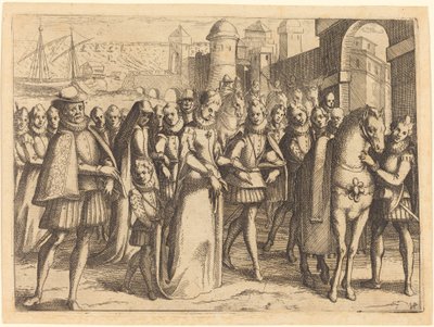 Ankomst til Valencia af Jacques Callot