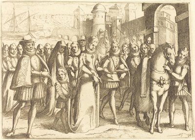 Ankomst til Valencia af Jacques Callot