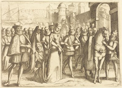 Ankomst til Valencia af Jacques Callot