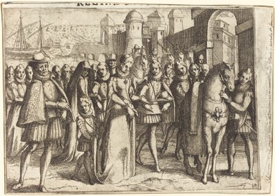 Ankomst til Valencia [recto] af Jacques Callot