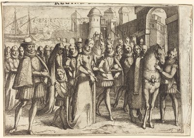 Ankomst til Valencia [forside] af Jacques Callot