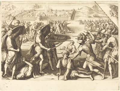 Angreb på de ydre forter af knogle af Jacques Callot