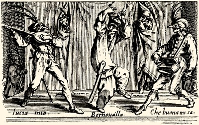 Balls of Sfessania - fra raderinger af Jacomo Callot. af Jacques Callot