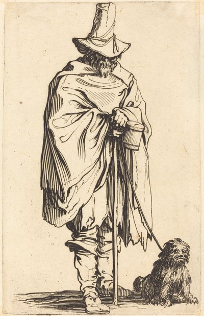 Tigger med hund af Jacques Callot