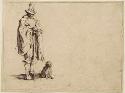 Tigger med hund af Jacques Callot