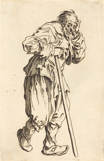 Tigger med en pind af Jacques Callot