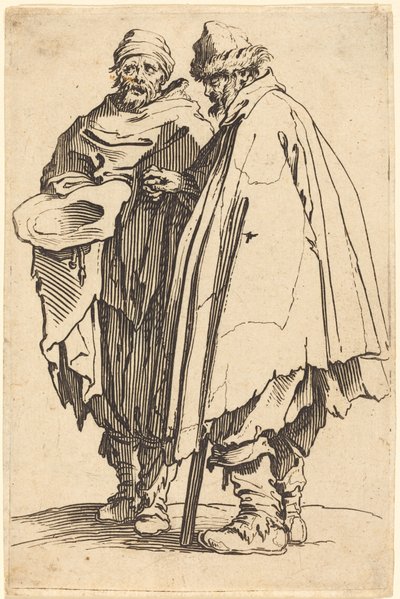 Blind tigger og ledsager af Jacques Callot