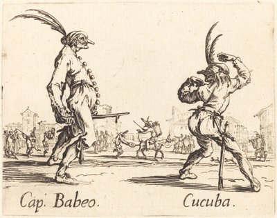 Kasket. Babeo og Cucuba, ca. 1622. af Jacques Callot