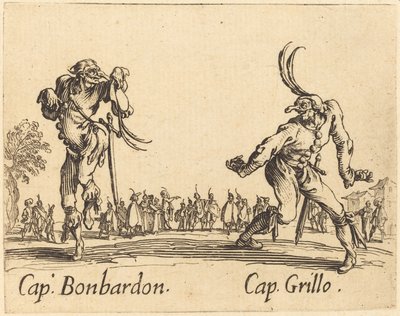 Kap. Bonbardon og Cap. Cricket af Jacques Callot