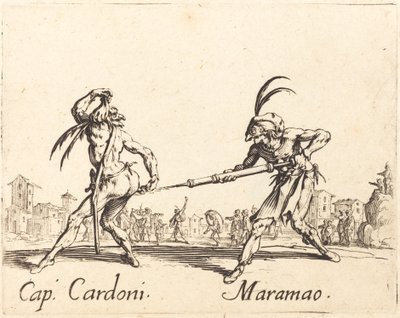 Kasket. Cardoni og Maramao, ca. 1622. af Jacques Callot