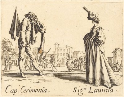Kasket. Cerimonia og Siga. Lavinia, ca. 1622. af Jacques Callot
