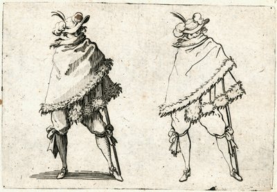 Capricer af forskellige figurer af Jacques Callot