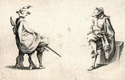 Capricer af forskellige figurer af Jacques Callot