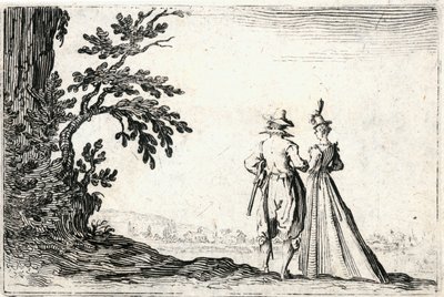 Capricer af forskellige figurer af Jacques Callot
