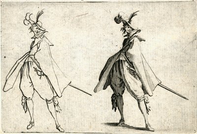Capricer af forskellige figurer af Jacques Callot