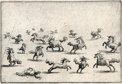 Capricer af forskellige figurer af Jacques Callot