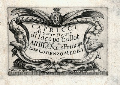 Capricer af forskellige figurer af Jacques Callot