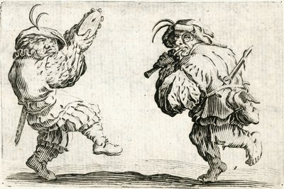 Capricer af forskellige figurer af Jacques Callot