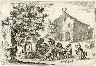 Capricer af forskellige figurer af Jacques Callot