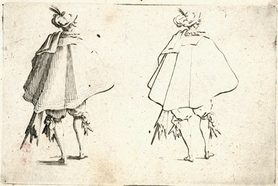 Capricer af forskellige figurer af Jacques Callot