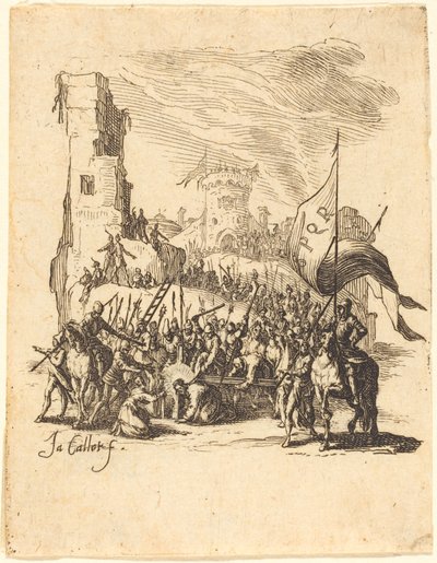 Kristus bærer korset af Jacques Callot